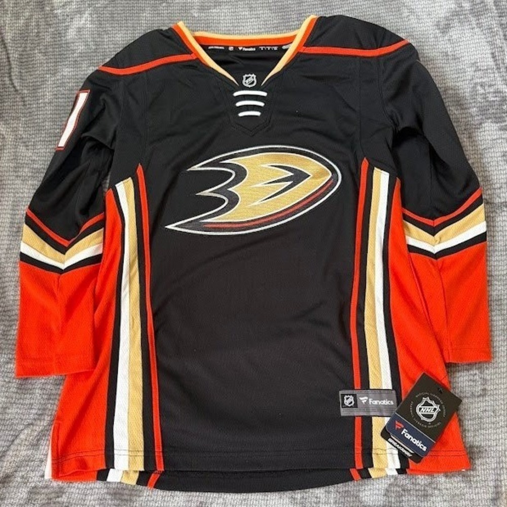 Fanatics Anaheimβ Ducks NHL Breakaway Jersey Womens Small Black Breakaway NWT